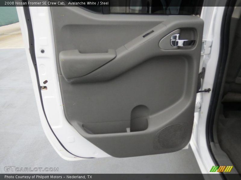Avalanche White / Steel 2008 Nissan Frontier SE Crew Cab