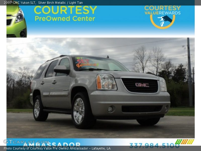 Silver Birch Metallic / Light Tan 2007 GMC Yukon SLT