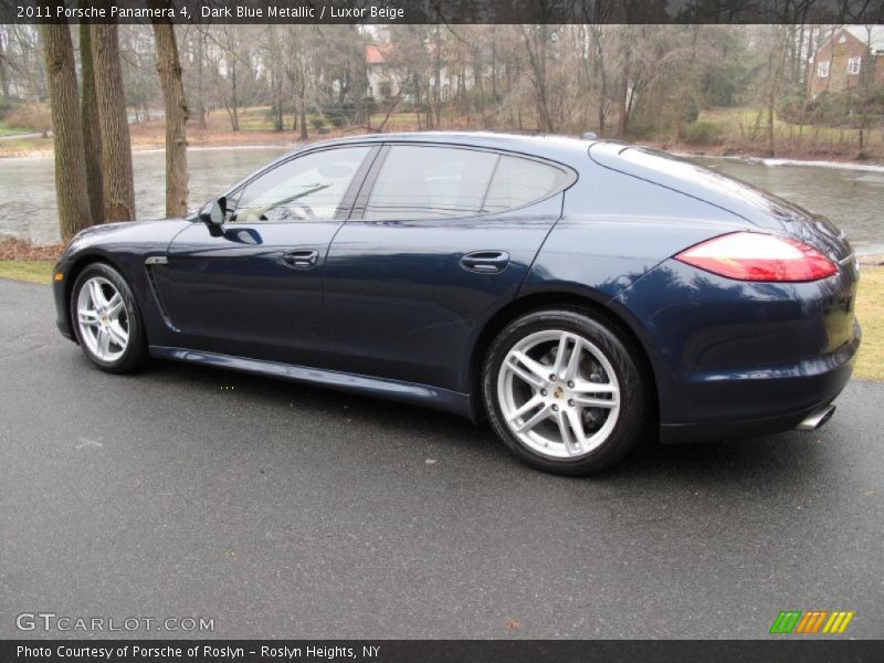 Dark Blue Metallic / Luxor Beige 2011 Porsche Panamera 4