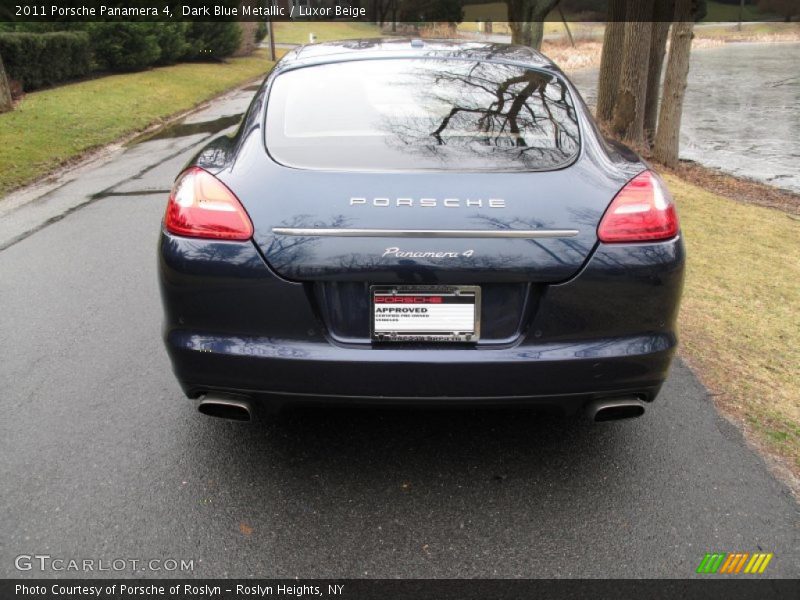 Dark Blue Metallic / Luxor Beige 2011 Porsche Panamera 4