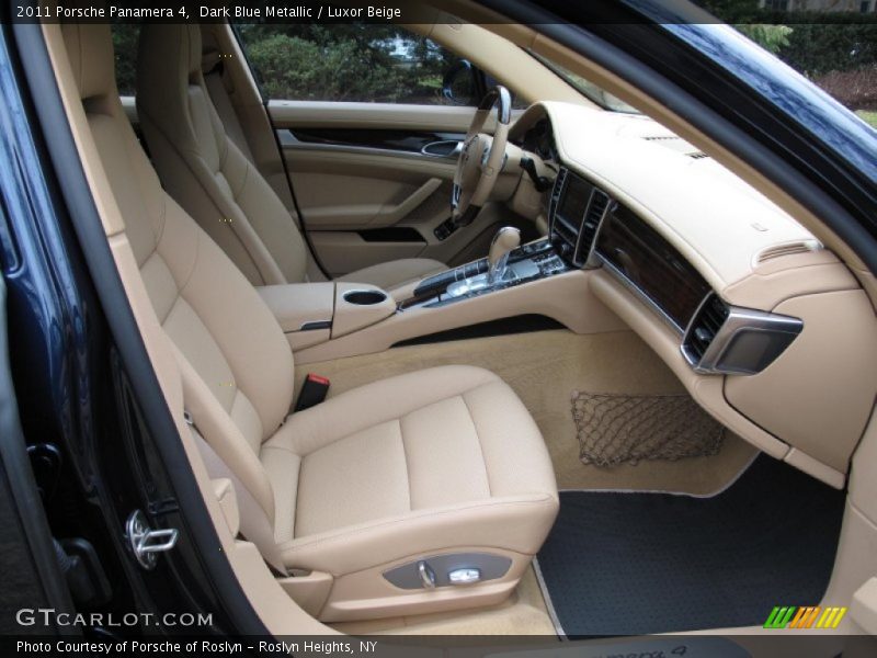 Dark Blue Metallic / Luxor Beige 2011 Porsche Panamera 4