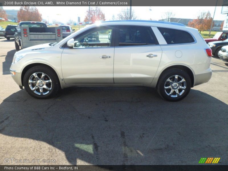 White Diamond Tri Coat / Cashmere/Cocoa 2008 Buick Enclave CXL AWD