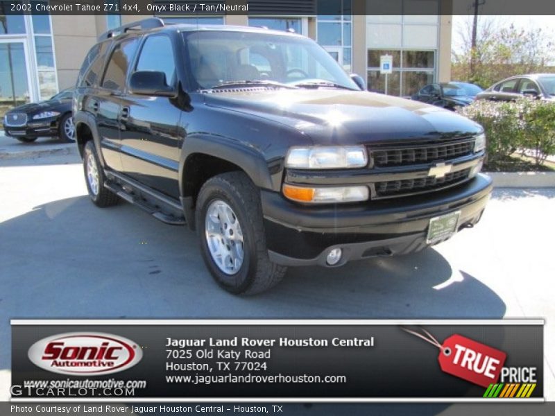 Onyx Black / Tan/Neutral 2002 Chevrolet Tahoe Z71 4x4