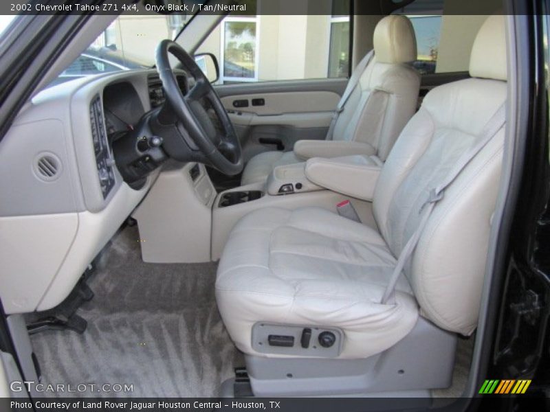 Onyx Black / Tan/Neutral 2002 Chevrolet Tahoe Z71 4x4