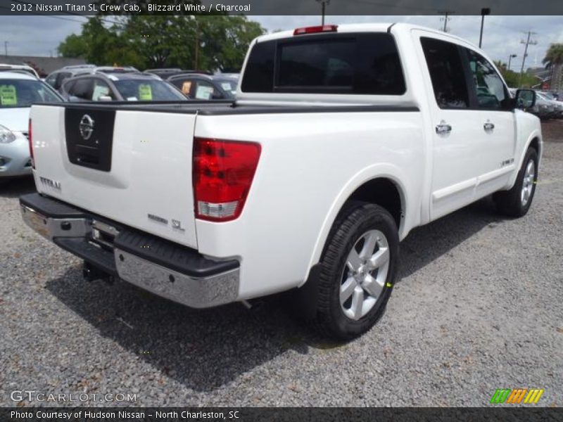 Blizzard White / Charcoal 2012 Nissan Titan SL Crew Cab
