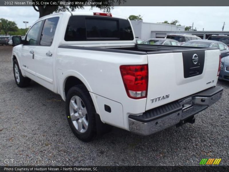 Blizzard White / Charcoal 2012 Nissan Titan SL Crew Cab