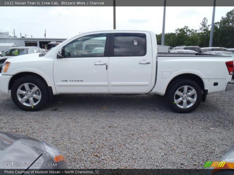 Blizzard White / Charcoal 2012 Nissan Titan SL Crew Cab