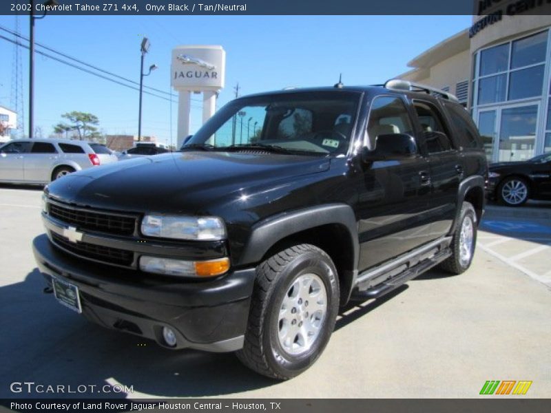 Onyx Black / Tan/Neutral 2002 Chevrolet Tahoe Z71 4x4