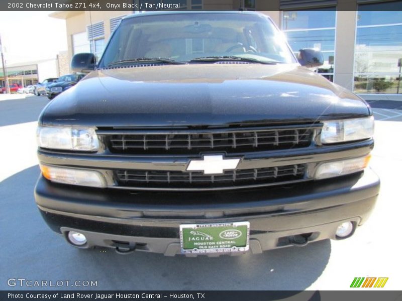 Onyx Black / Tan/Neutral 2002 Chevrolet Tahoe Z71 4x4