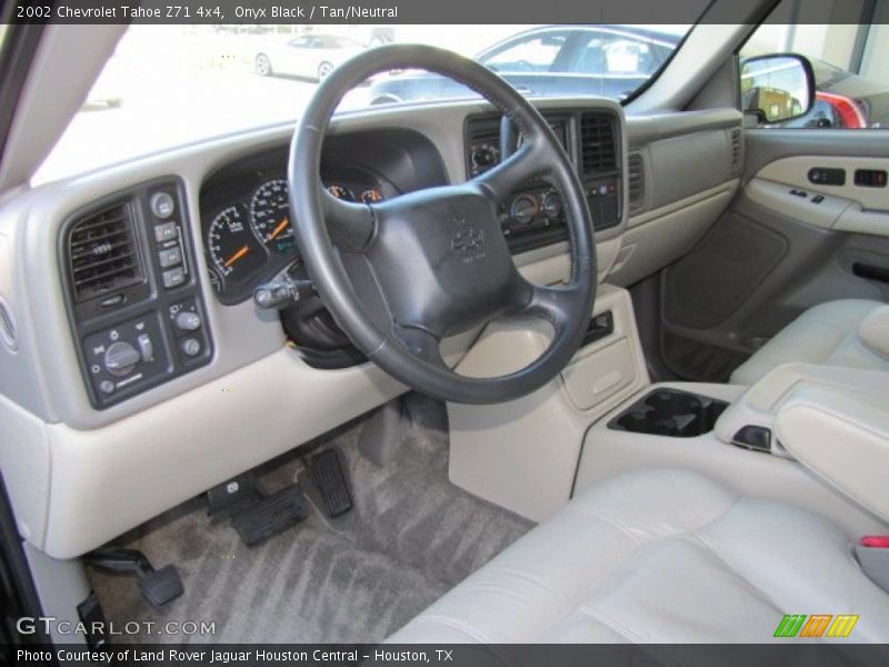 Onyx Black / Tan/Neutral 2002 Chevrolet Tahoe Z71 4x4