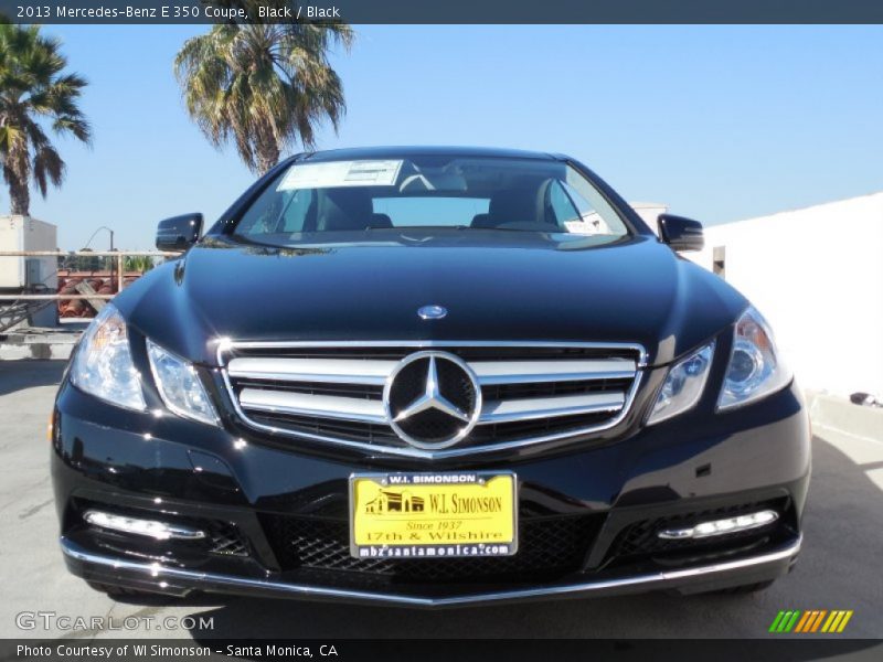 Black / Black 2013 Mercedes-Benz E 350 Coupe