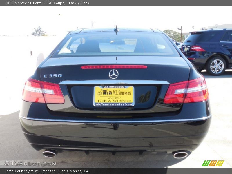 Black / Black 2013 Mercedes-Benz E 350 Coupe
