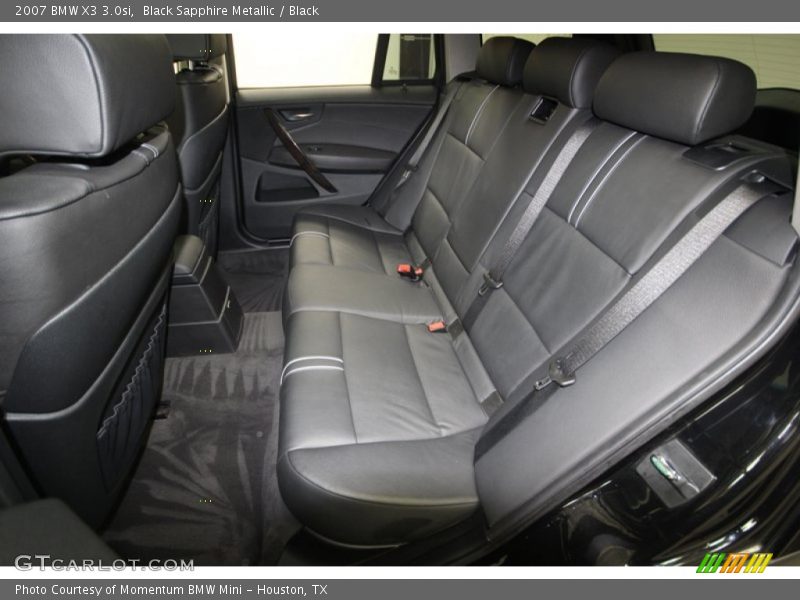 Black Sapphire Metallic / Black 2007 BMW X3 3.0si