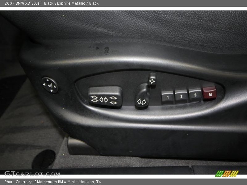 Black Sapphire Metallic / Black 2007 BMW X3 3.0si