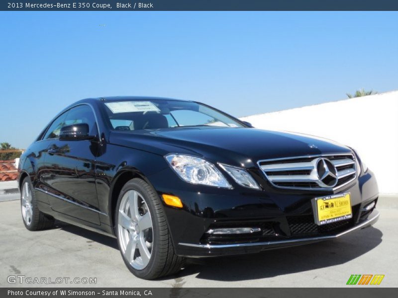 Black / Black 2013 Mercedes-Benz E 350 Coupe