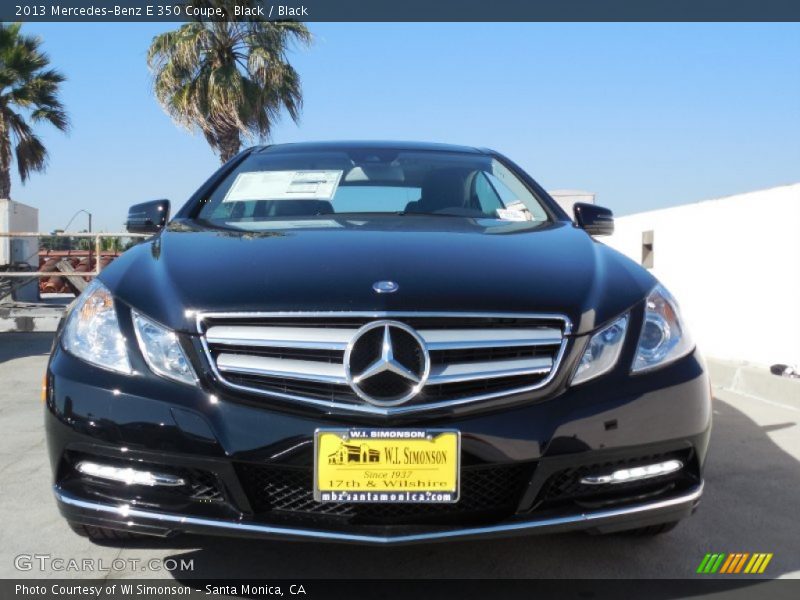 Black / Black 2013 Mercedes-Benz E 350 Coupe