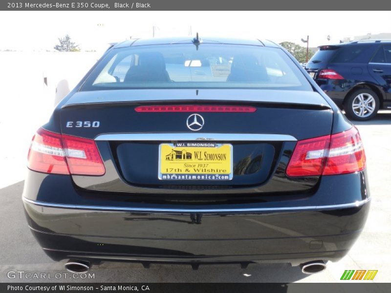 Black / Black 2013 Mercedes-Benz E 350 Coupe