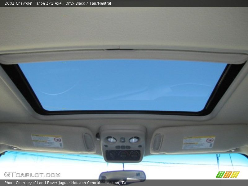 Onyx Black / Tan/Neutral 2002 Chevrolet Tahoe Z71 4x4