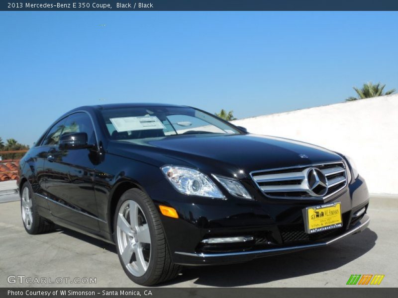 Black / Black 2013 Mercedes-Benz E 350 Coupe