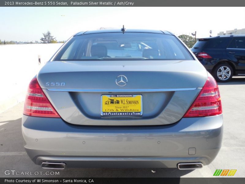 Palladium Silver Metallic / Ash/Grey 2013 Mercedes-Benz S 550 Sedan