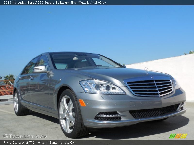 Palladium Silver Metallic / Ash/Grey 2013 Mercedes-Benz S 550 Sedan