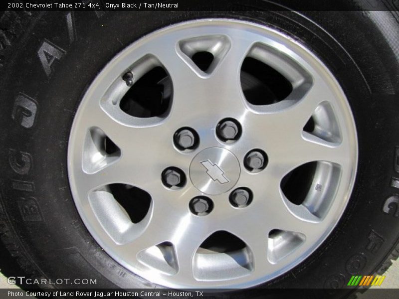 Onyx Black / Tan/Neutral 2002 Chevrolet Tahoe Z71 4x4