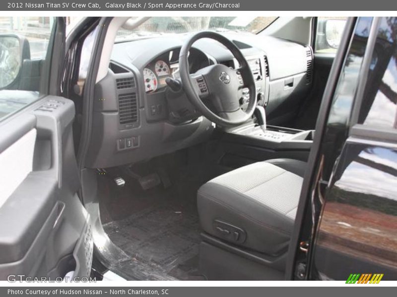 Galaxy Black / Sport Apperance Gray/Charcoal 2012 Nissan Titan SV Crew Cab