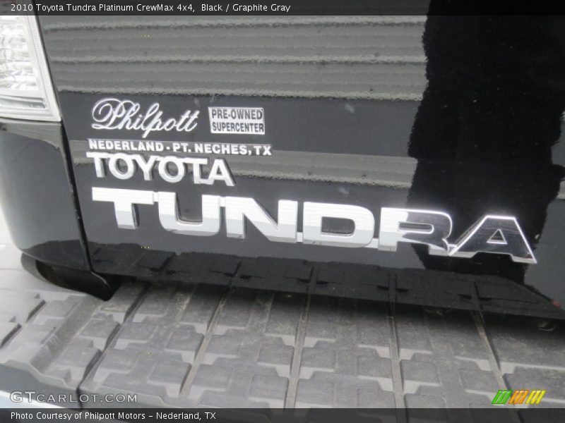 Black / Graphite Gray 2010 Toyota Tundra Platinum CrewMax 4x4