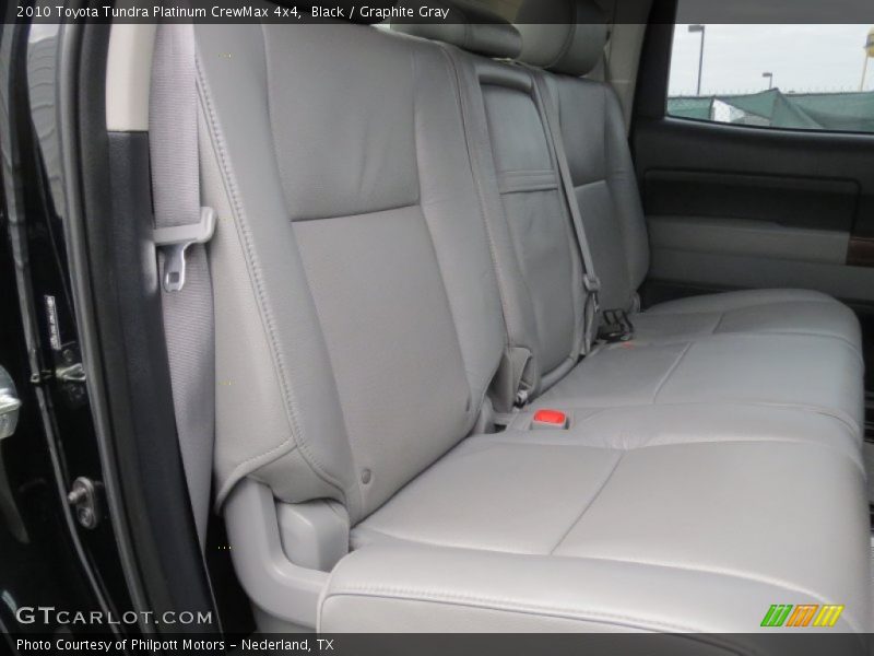 Rear Seat of 2010 Tundra Platinum CrewMax 4x4
