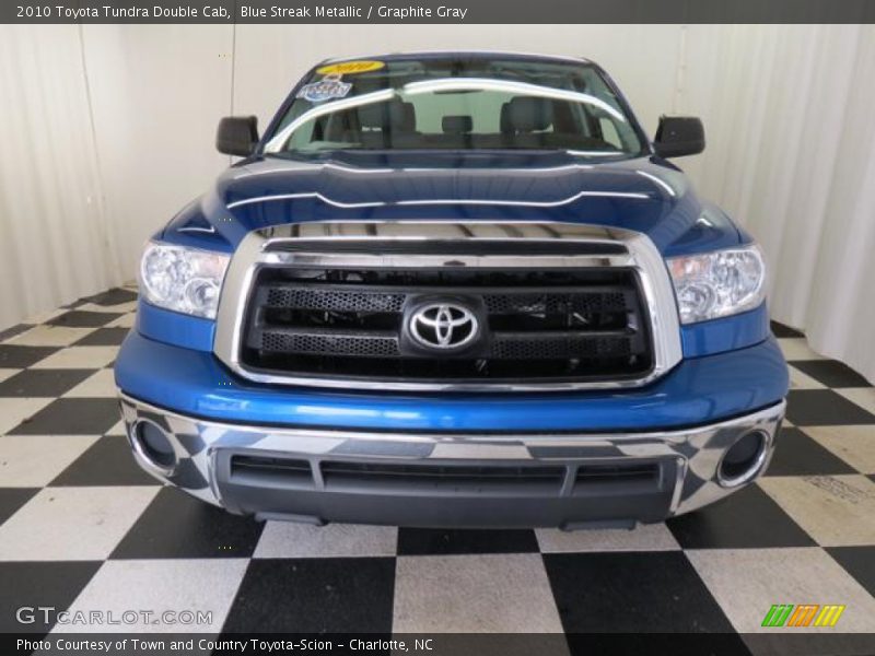 Blue Streak Metallic / Graphite Gray 2010 Toyota Tundra Double Cab