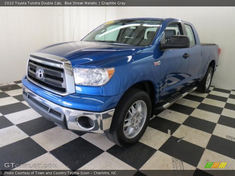 Blue Streak Metallic / Graphite Gray 2010 Toyota Tundra Double Cab