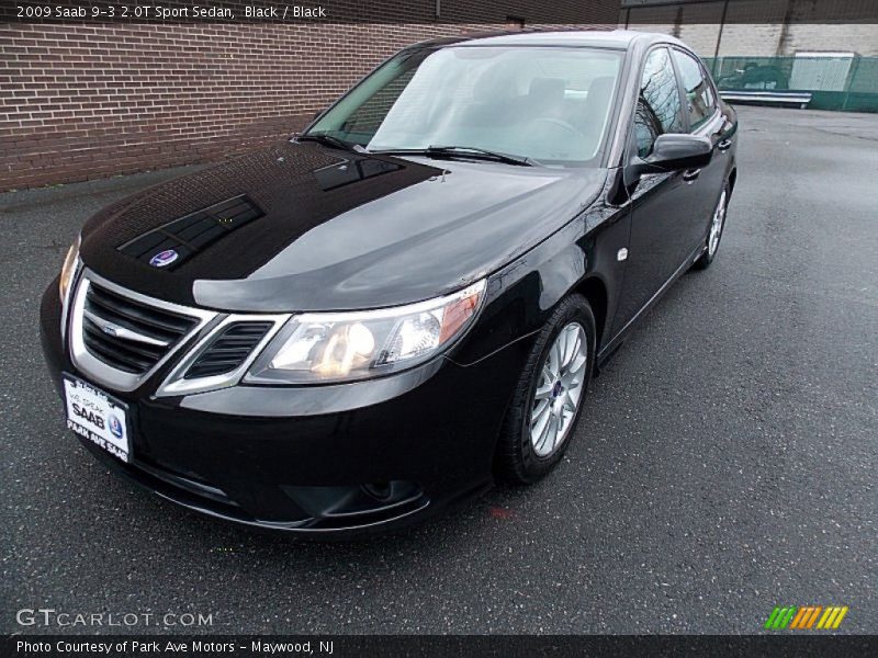 Black / Black 2009 Saab 9-3 2.0T Sport Sedan