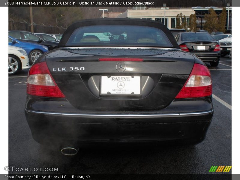 Obsidian Black Metallic / Cappuccino/Black 2008 Mercedes-Benz CLK 350 Cabriolet