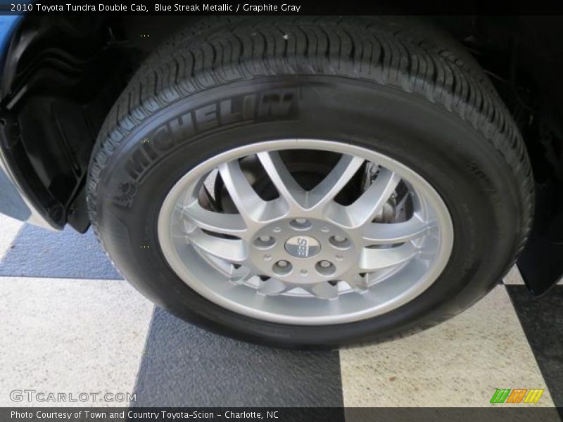 Blue Streak Metallic / Graphite Gray 2010 Toyota Tundra Double Cab