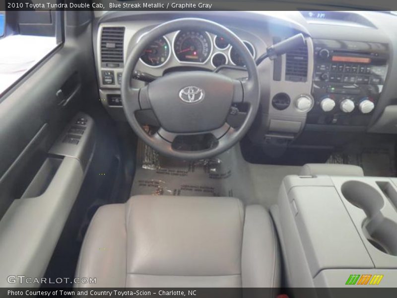 Blue Streak Metallic / Graphite Gray 2010 Toyota Tundra Double Cab