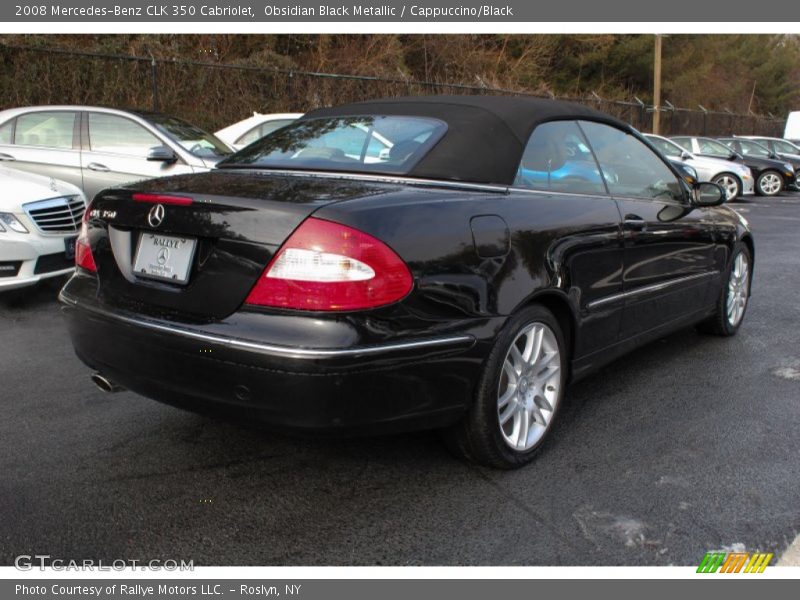 Obsidian Black Metallic / Cappuccino/Black 2008 Mercedes-Benz CLK 350 Cabriolet