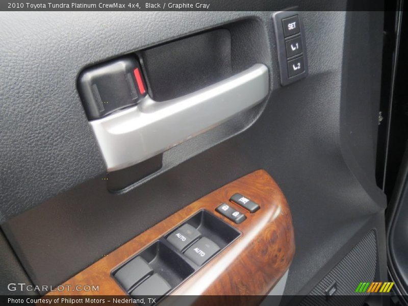 Black / Graphite Gray 2010 Toyota Tundra Platinum CrewMax 4x4