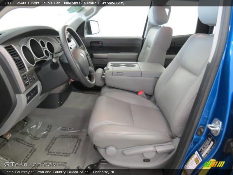 Blue Streak Metallic / Graphite Gray 2010 Toyota Tundra Double Cab