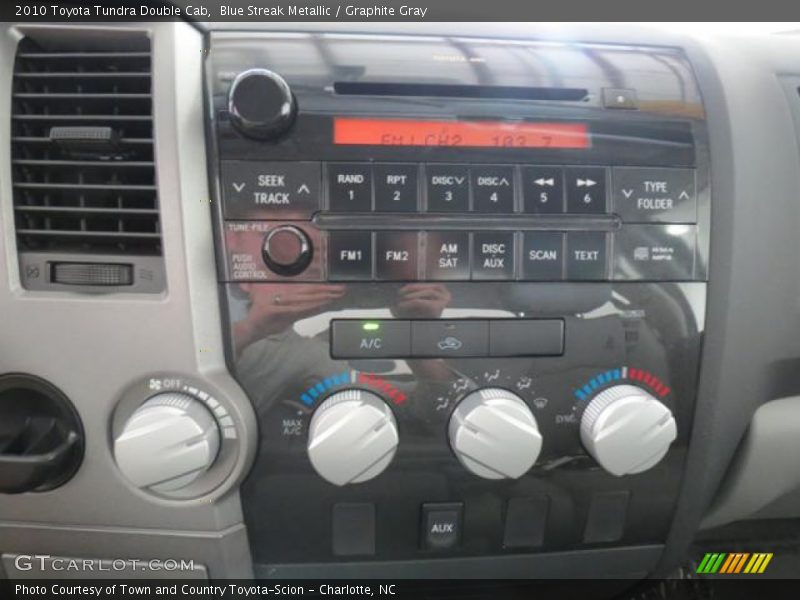 Blue Streak Metallic / Graphite Gray 2010 Toyota Tundra Double Cab