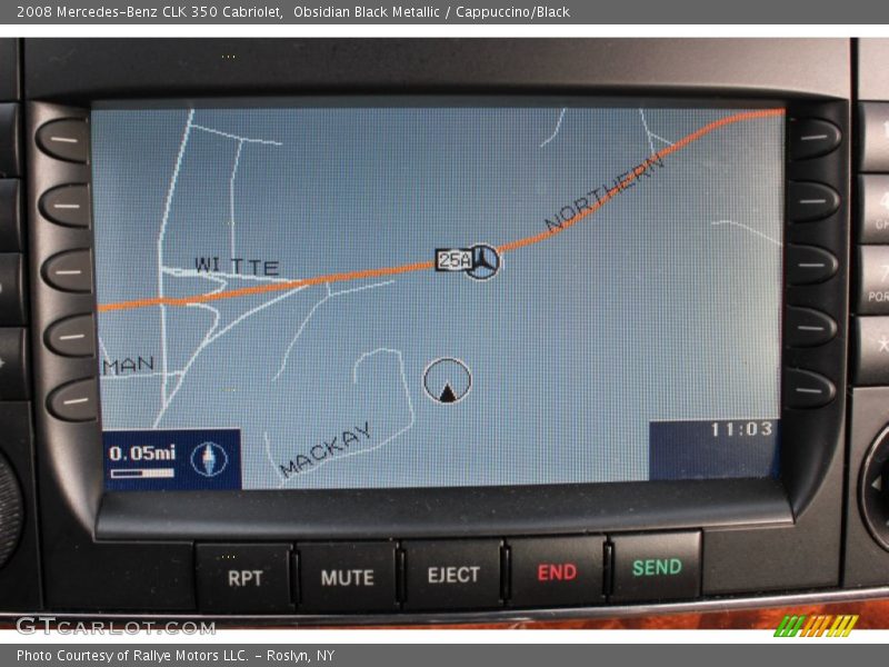 Navigation of 2008 CLK 350 Cabriolet