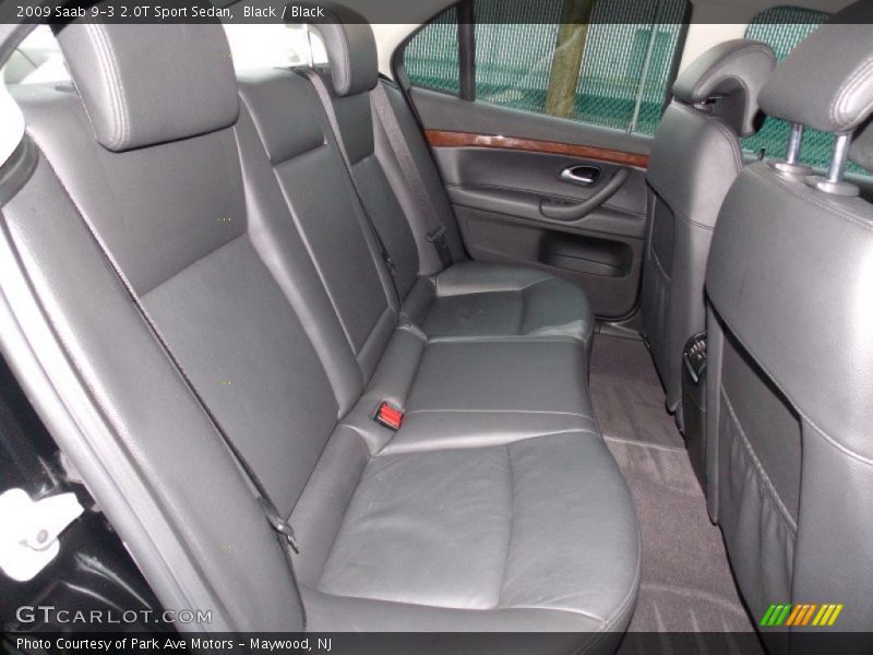 Rear Seat of 2009 9-3 2.0T Sport Sedan