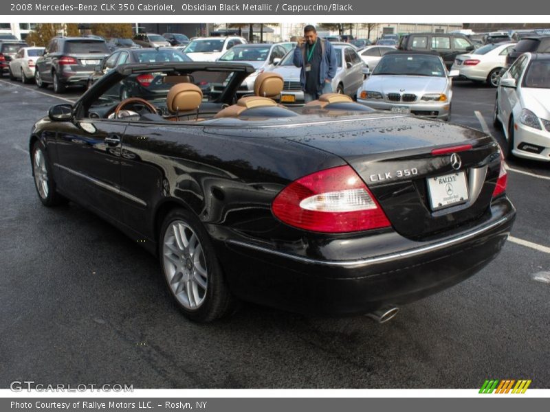 Obsidian Black Metallic / Cappuccino/Black 2008 Mercedes-Benz CLK 350 Cabriolet