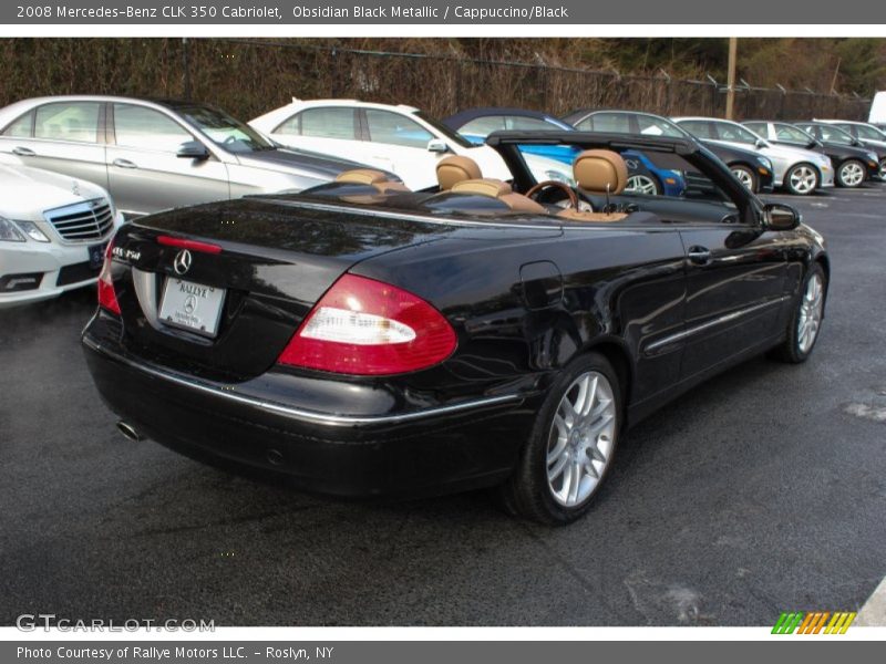 Obsidian Black Metallic / Cappuccino/Black 2008 Mercedes-Benz CLK 350 Cabriolet