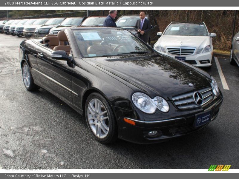Obsidian Black Metallic / Cappuccino/Black 2008 Mercedes-Benz CLK 350 Cabriolet