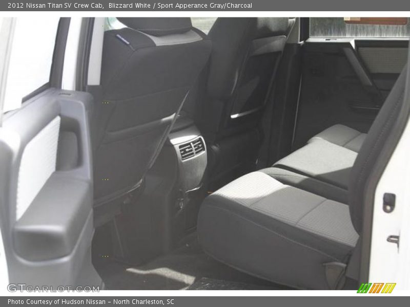 Blizzard White / Sport Apperance Gray/Charcoal 2012 Nissan Titan SV Crew Cab