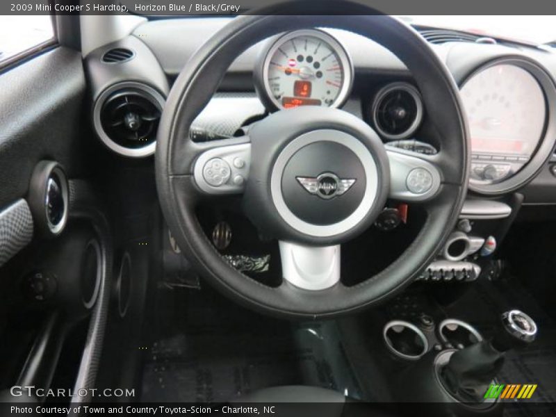 Horizon Blue / Black/Grey 2009 Mini Cooper S Hardtop