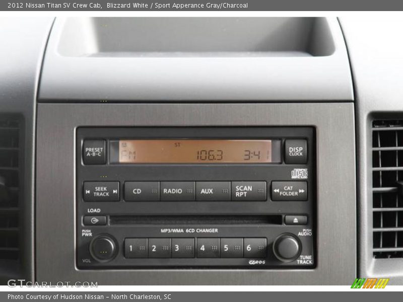 Blizzard White / Sport Apperance Gray/Charcoal 2012 Nissan Titan SV Crew Cab