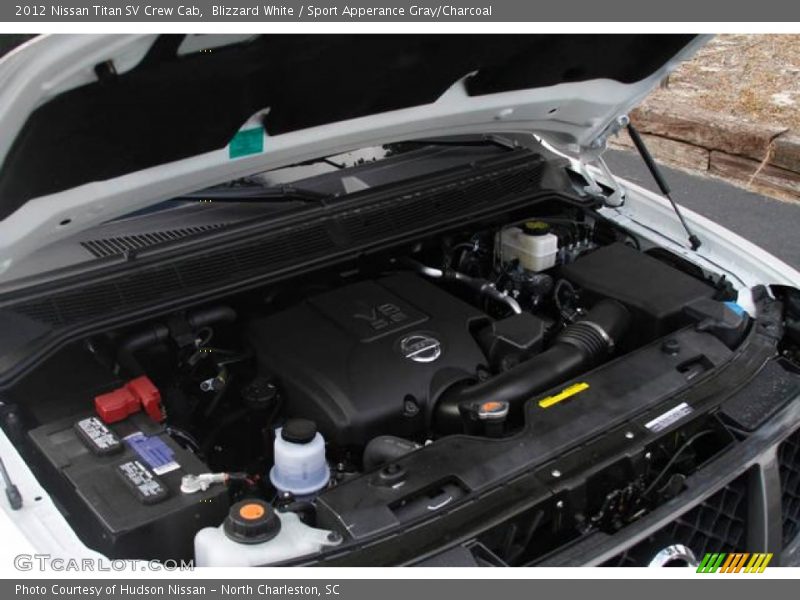 Blizzard White / Sport Apperance Gray/Charcoal 2012 Nissan Titan SV Crew Cab