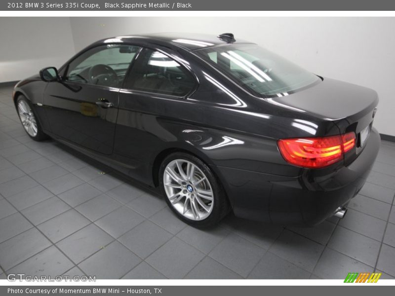 Black Sapphire Metallic / Black 2012 BMW 3 Series 335i Coupe