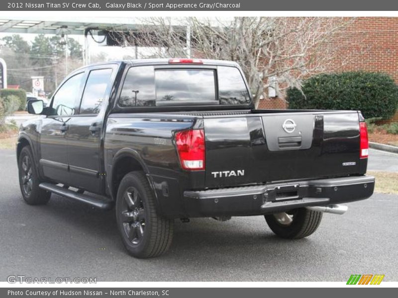 Galaxy Black / Sport Apperance Gray/Charcoal 2012 Nissan Titan SV Crew Cab